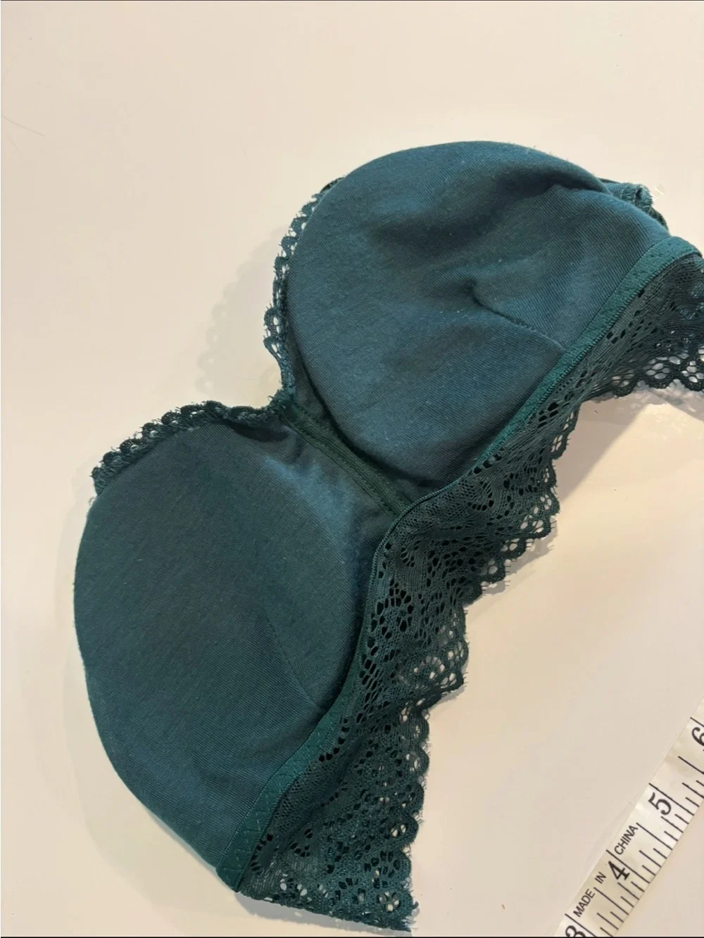Lace Racerback Bralette - Forest Green